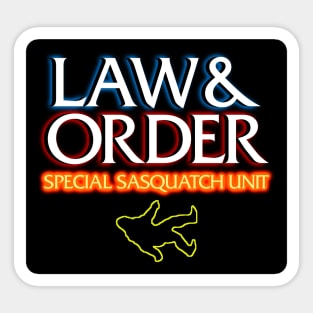 Law & Order: Special Sasquatch Unit Sticker